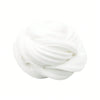 A white, swirling ball of non-sticky butter slime for stress relief and creative play.