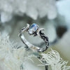 Imitation Moonstone Moon Ring for Women - Vintage Bohemian Jewelry