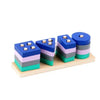 Montessori Wooden Shape Sorting Stacking Toy for Toddlers
