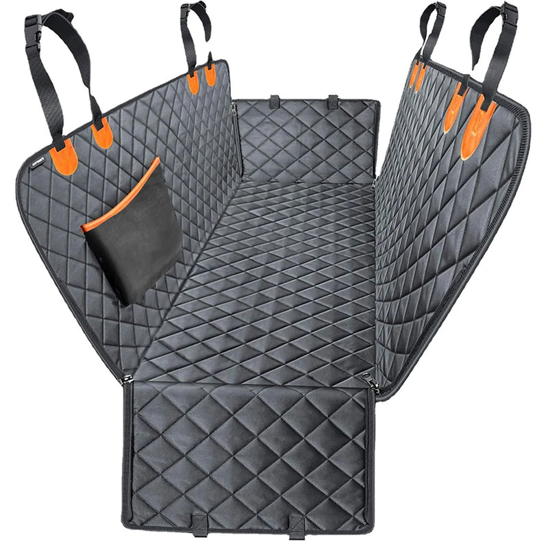 Heavy-Duty Dog Car Seat Cover with Hammock Design