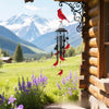 Hand-Painted Hummingbird Metal Wind Chime for Garden & Patio