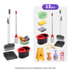 3-in-1 Electric Cleaning Playset for Kids with Storage Rack