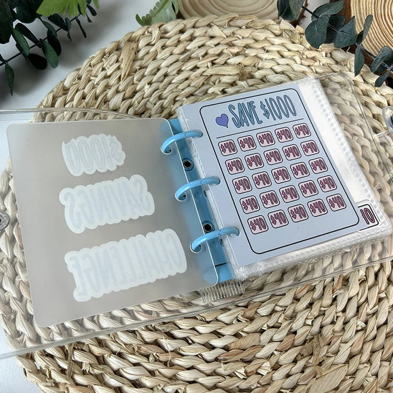 Compact Savings Challenge Binder with Envelopes