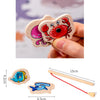 Wooden magnetic fishing game featuring marine life toys like a crab and a fish, used for educational play.