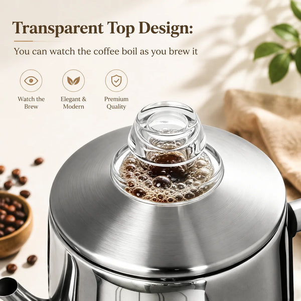 12-Cup Stainless Steel Electric Coffee Percolator