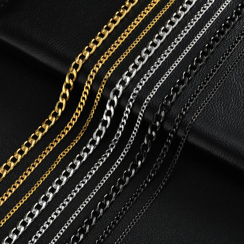 Men's Stainless Steel Cuban Link Chain Necklace