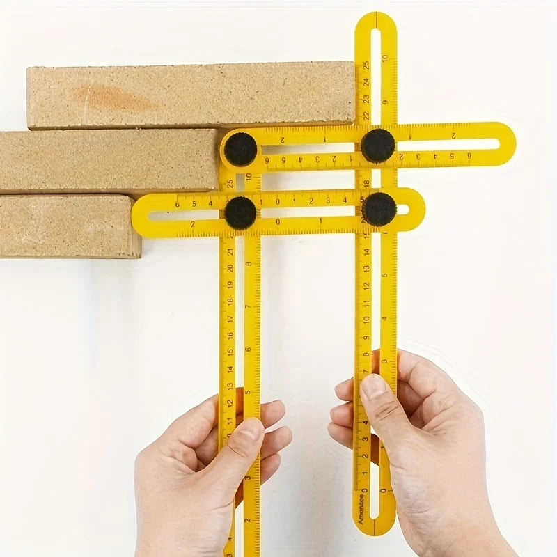 Foldable Multi-Angle Ruler for Precision Measuring