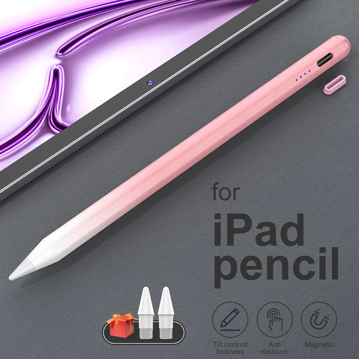 Precision Stylus Pen for iPad with Palm Rejection & Tilt Sensitivity