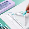 7-Piece Geometry Set with Compass and Ruler