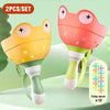 Two pink and yellow flying saucer toys for kids shown against a light green background.
