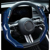 Carbon Fiber Texture Steering Wheel Cover - Anti-Slip & Comfortable Grip