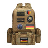 Luminous Reflective German Eagle Patch with Hook-and-Loop Backing