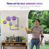 A man demonstrates the LED Flying Spinner Toy with Boomerang Action by throwing it back to his hand.