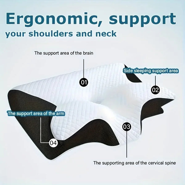 Contoured Ergonomic Neck Pillow