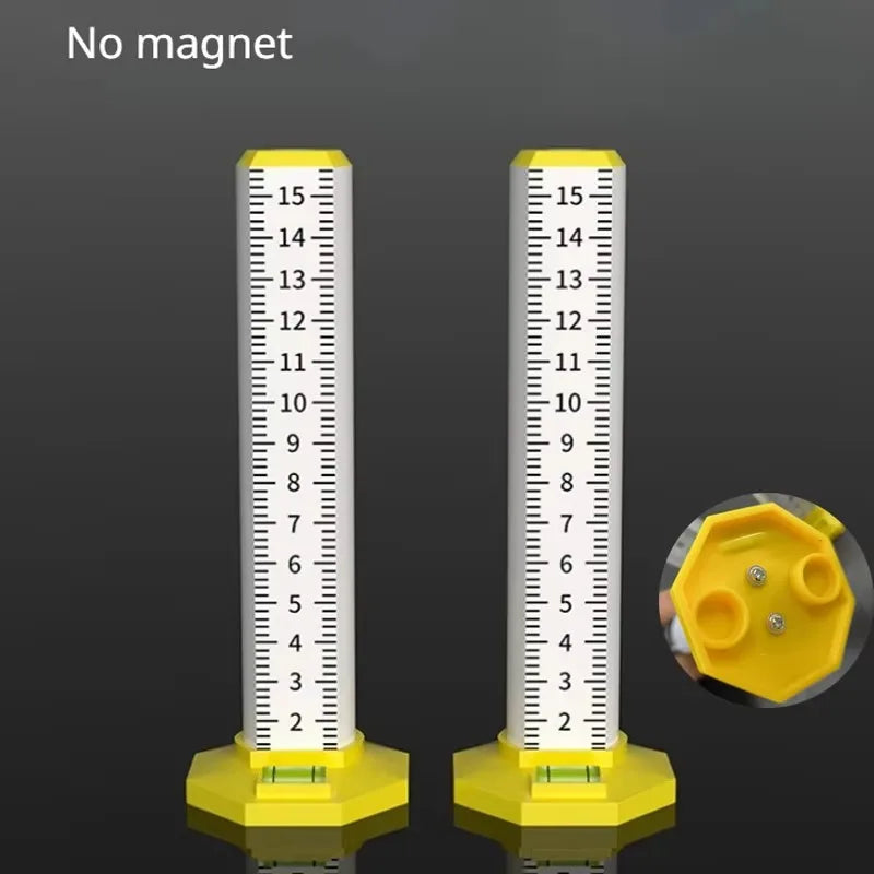 Magnetic Ceiling and Tile Leveling Ruler with Bubble Level