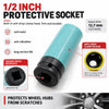 Impact Wrench Socket Set with Protective Sleeves (15-22mm)