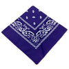 Paisley Bandana Square Scarf – 55cm Cotton Blend for Men and Women