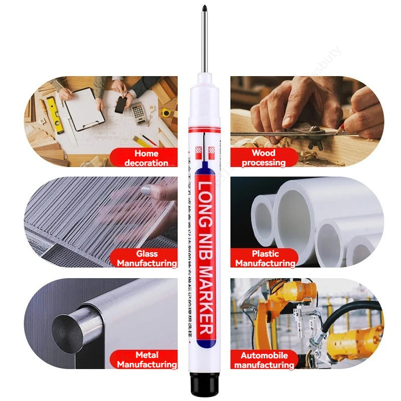 20mm Deep Hole Long Nib Markers - 4 Pack