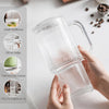 Ribbed Glass Tumbler with Handle & Lid