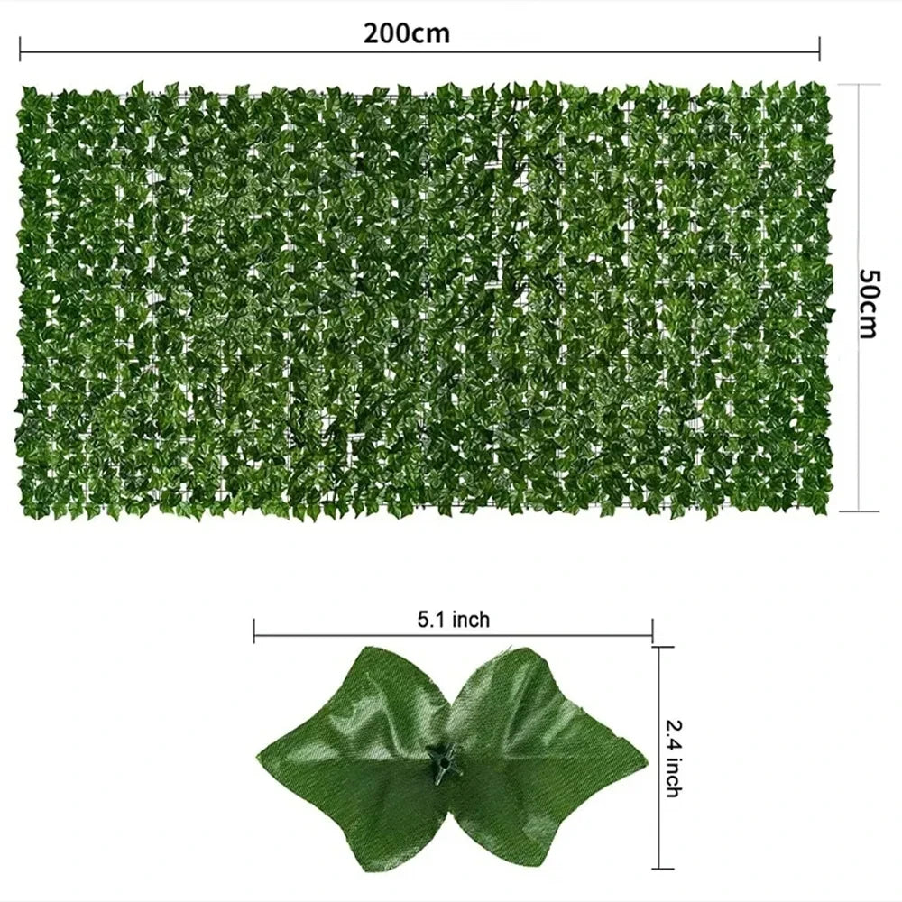 Artificial Ivy Hedge Fence Panels