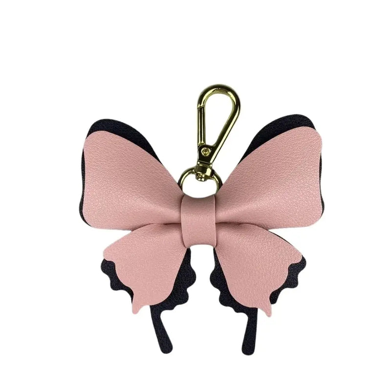 PU Leather Butterfly Bag Charm