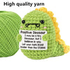 Handmade Wool Knit Potato Plush Doll with Inspirational Card
