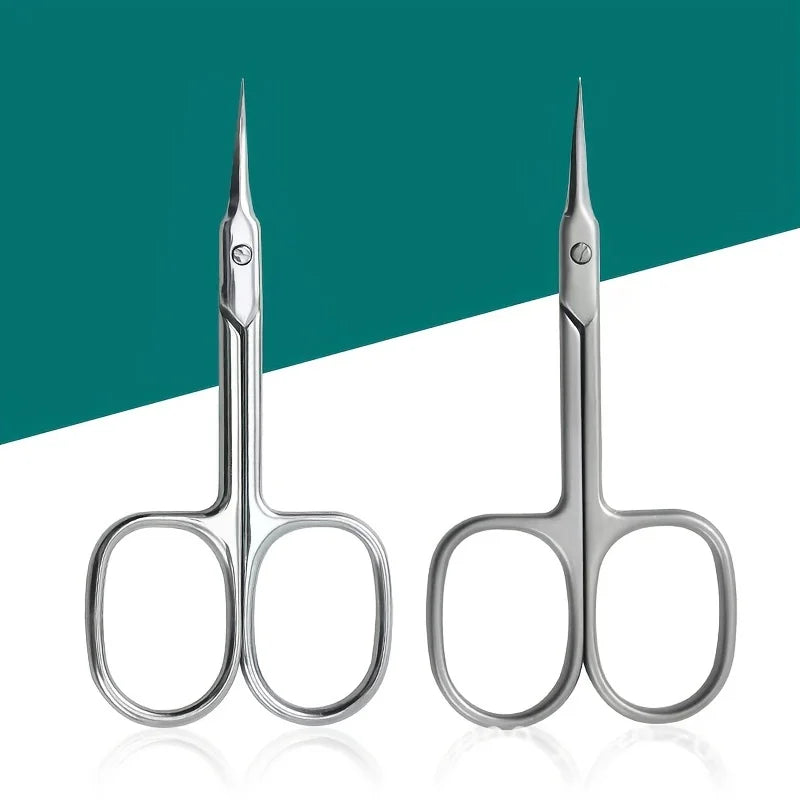Precision Stainless Steel Cuticle Scissors with Curved Blade