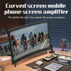 12-Inch Curved Phone Screen Magnifier for Hands-Free Viewing