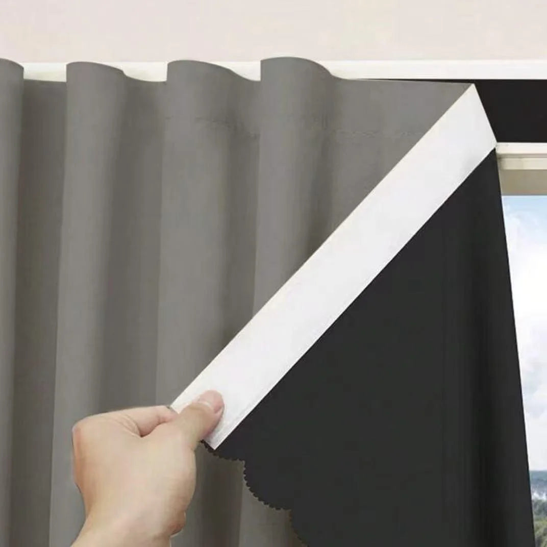 Self-Adhesive Blackout Curtain for Bedroom & Living Room