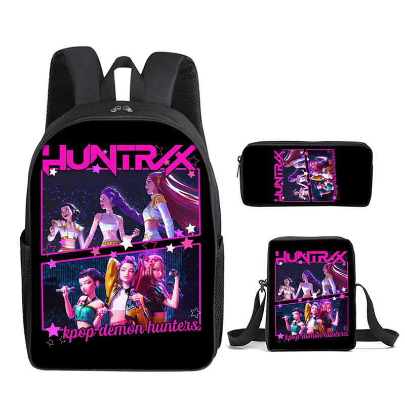 Kids' Cartoon School Backpack with Front Pocket