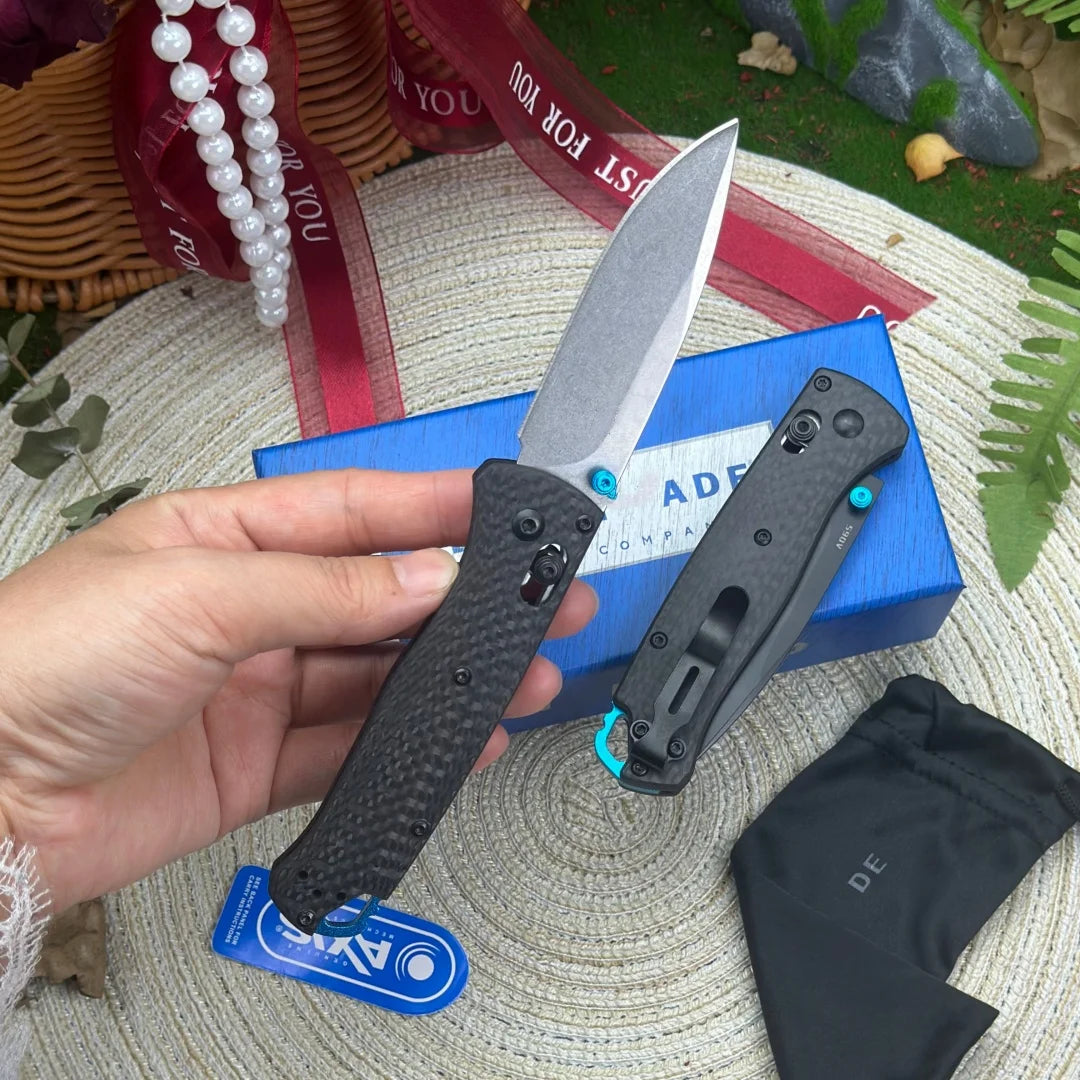 Premium S90V Steel Folding Knife with Carbon Fiber Handle