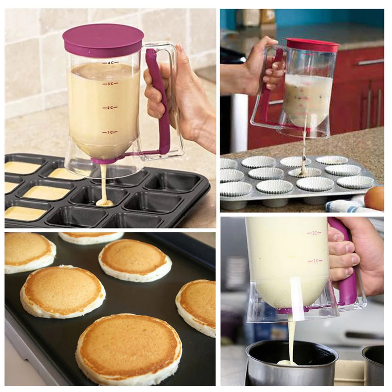 Handheld Batter Dispenser with Measuring Scale