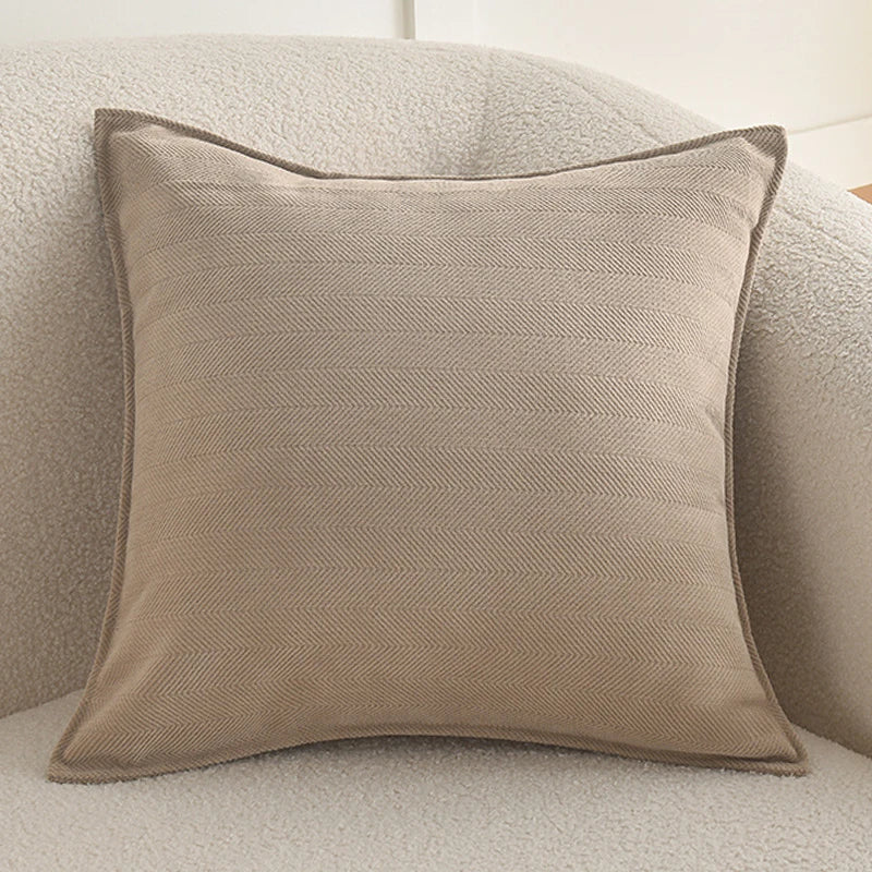 Luxury Chenille Throw Pillow Covers – Soft Square Cushion Cases for Sofa, Bed, and Living Room