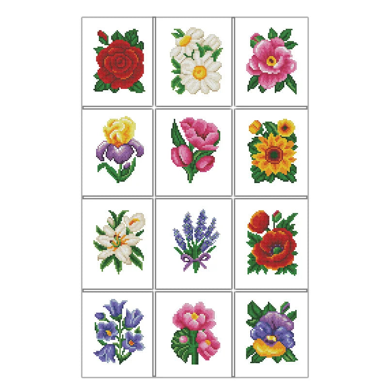 5D DIY Diamond Painting Kit – Floral Rose Art Set for Home Decor