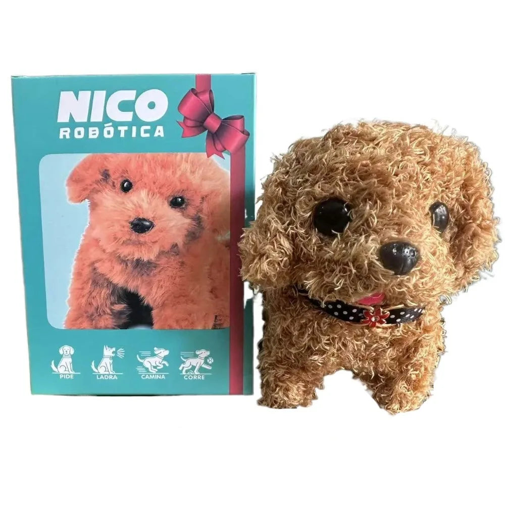 Interactive Robotic Puppy Plush Toy with Realistic Movements