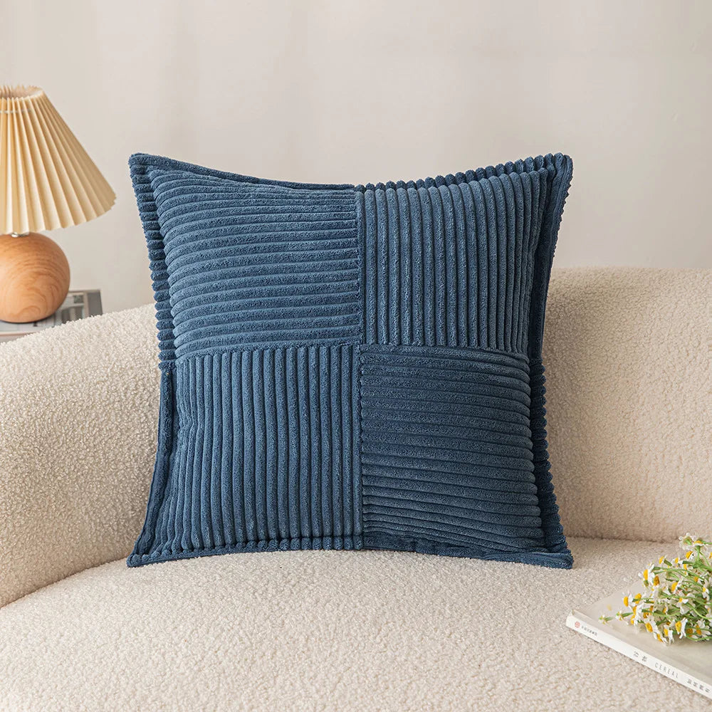 Corduroy Lumbar Pillow Cover for Office and Home