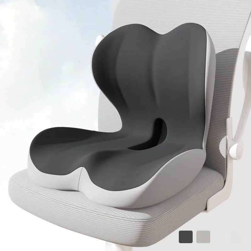 Ergonomic Car and Office Seat Cushion with Lumbar Support
