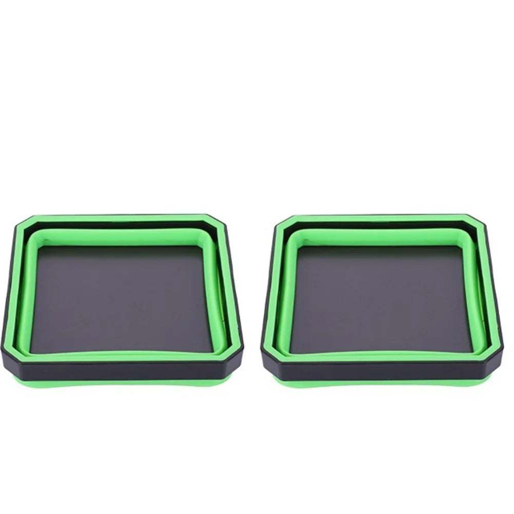Collapsible Magnetic Parts Tray with Silicone Bowl