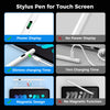 A stylus pen with tilt support and charging features shown alongside display and magnetic design options.