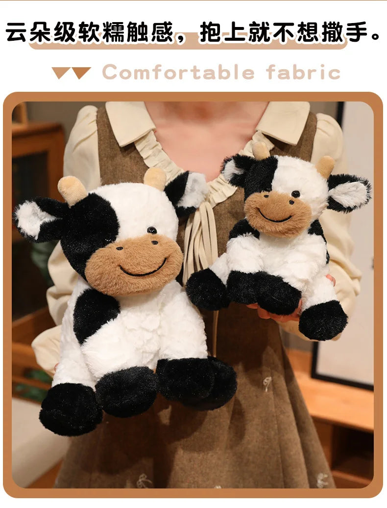 Huggable Plush Cow Toy – Super Soft Stuffed Animal for Kids & Adults