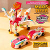 Mars Deer transforming vehicle toy set featuring a unicorn and car combining action