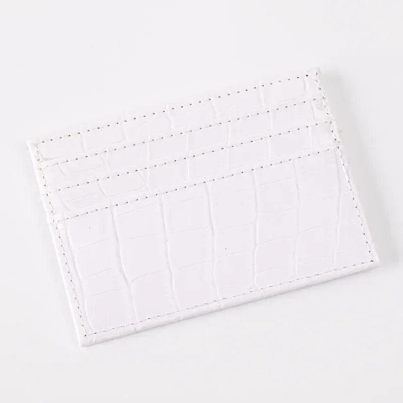 Slim PU Leather Card Holder Wallet