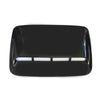 Black decorative air intake vent or hood scoop cover with illuminated white lines.