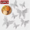 3D Rose Gold Butterfly Wall Decals for Home Decor