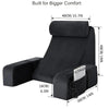 Ergonomic Back Support Pillow with Side Arms — Memory Foam Reading Cushion for Bed, Sofa & Office