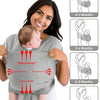 Knitted Fabric Baby Carrier for Front Carrying, Sleeping & On-the-Go Comfort