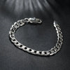 925 Sterling Silver Chain Bracelet with 18K Gold Plating