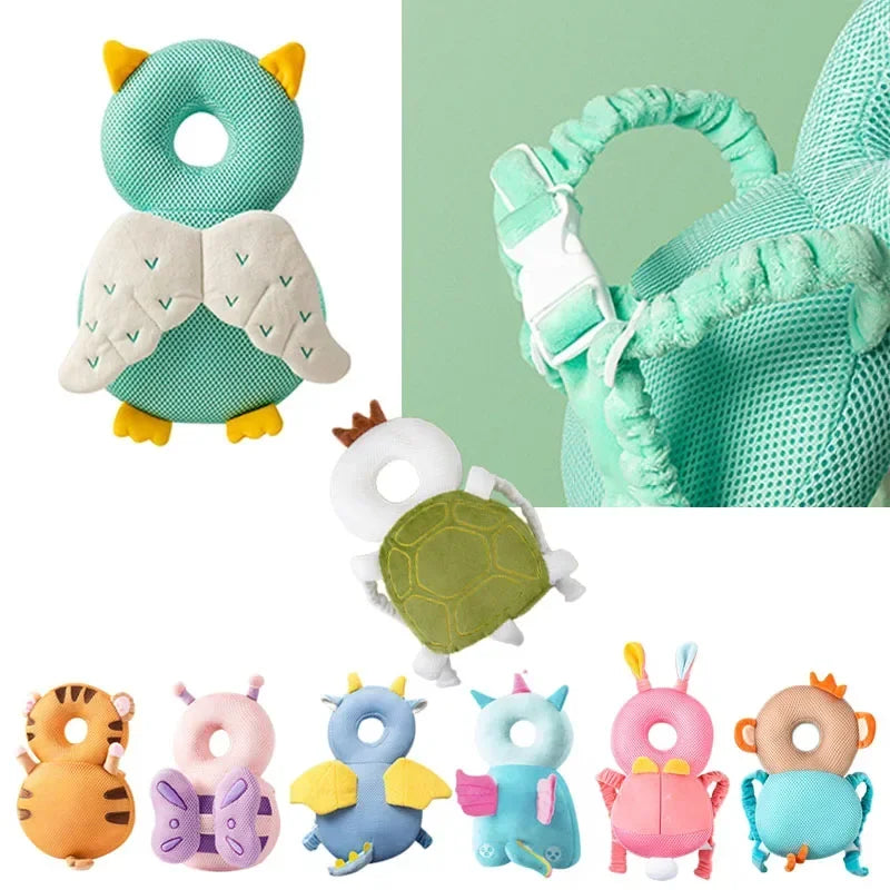 Baby Head Protector Cushion Backpack – Anti-Fall Safety Pillow for Toddlers
