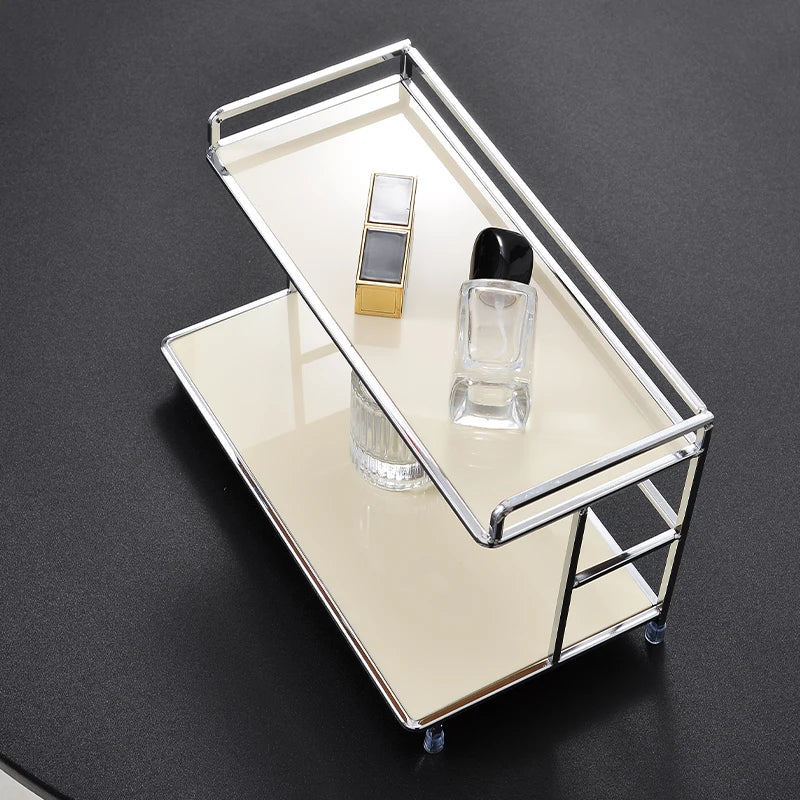 Two-Tier Metal Desktop Storage Rack