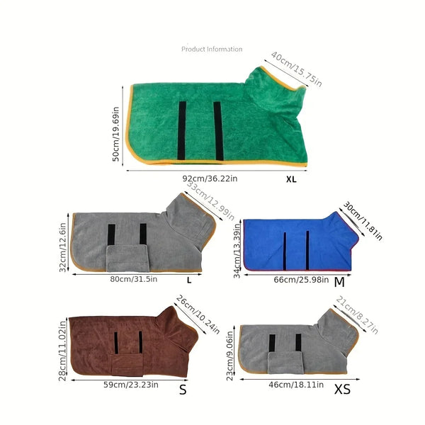 Quick-Dry Microfiber Dog Bath Towel